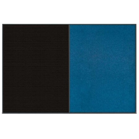 United Visual Products Enclosed Corkboard, 1 Door, 60"x36", 4" Fra, UV3403-BLACK-COBACC UV3403-BLACK-COBACC